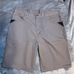 Dickies Men's Gray Flat Front Shorts Size 38